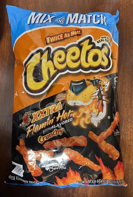 Cheetos Crunchy Xxtra Flamin Hot Cheese Flavored Snacks Oz