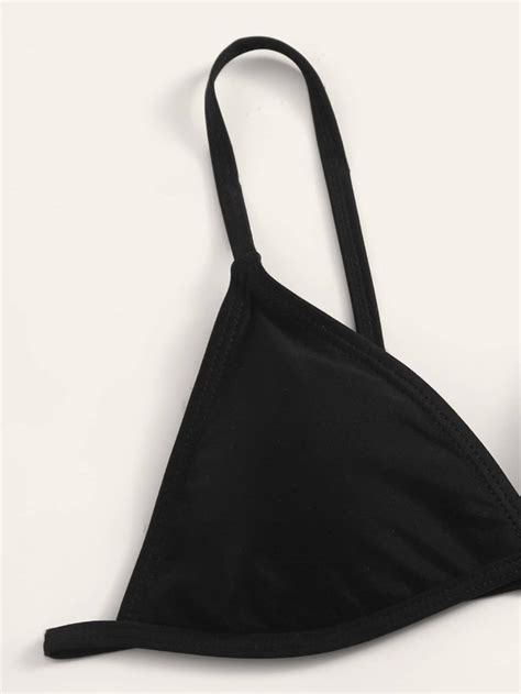 Shein Swim Basics Triangle Thong Bikini Swimsuit Shein Usa