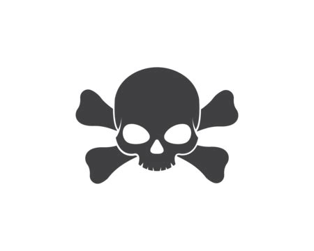skull  bones vector design threat dark isolated vector threat dark