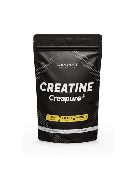 CREATINE MONOHYDRATE CREAPURE 500G Créatine Superset Nutrition