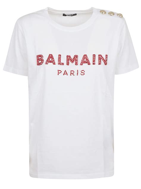 Balmain T Shirt In White Modesens