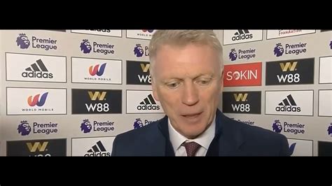 Delighted David Moyes Post Match Fulham Vs West Ham United Youtube