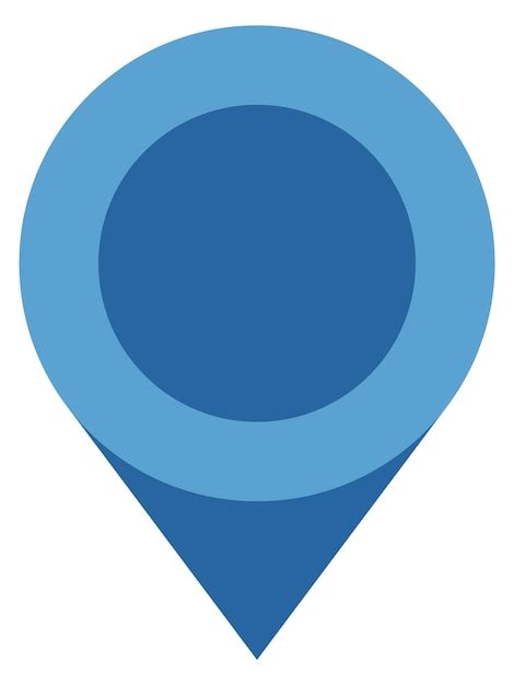 Blue Map Pin Icon