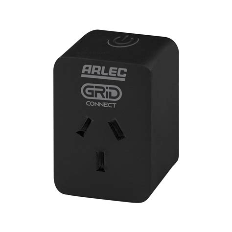 Arlec Grid Connect Black Smart Plug In Socket With Energy Meter