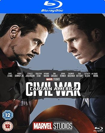 Captain America 3 Civil War Blu Ray Film