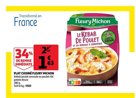 Offre Plat Cuisin Fleury Michon Chez Auchan