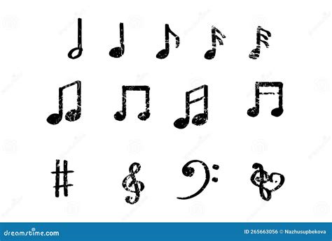 Conjunto De Doodle De Notas Musicales Ilustraci N Del Vector