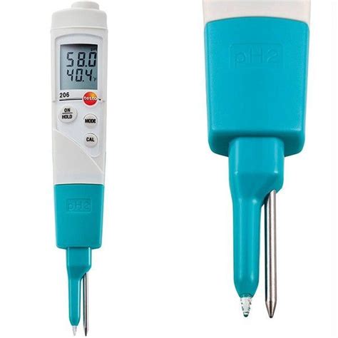 pH метр Testo 206 pH2 с электродом для измерения в полутвердых средах ...
