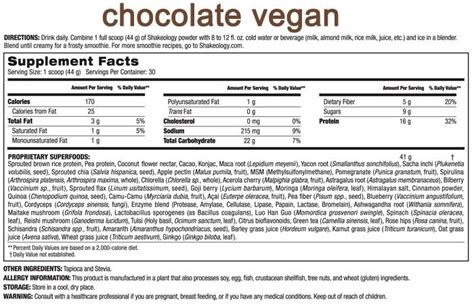 Shakeology Nutritional Information Vegan Chocolate Besto Blog