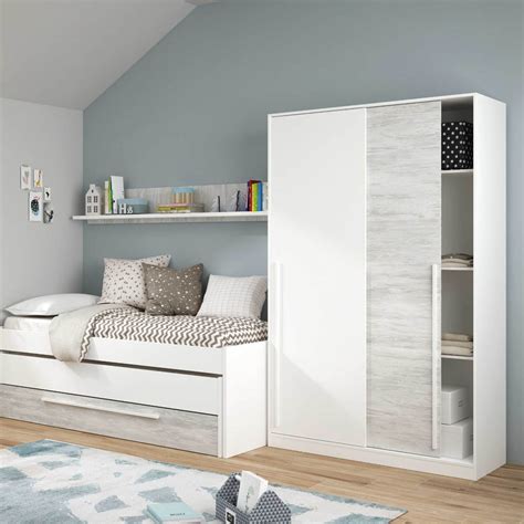 Comprar Armario Blanco Barato Juvenil Elliot Fanmuebles