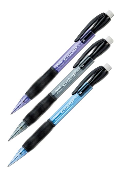 Pentel Champ Starter Set Automatic Pencil With Lead 0 5mm Assorted