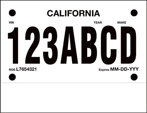 Temporary Paper Plates For Vehicles In Sd