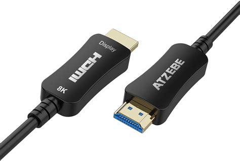 Amazon Hdmi 2 1 ケーブル 光ファイバー8k Hdmiケーブル 10m Atzebe Hdmiケーブル