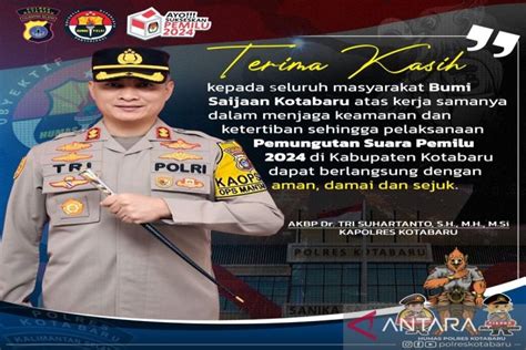 Kapolres Kotabaru Ucapkan Terima Kasih Pada Masyarakat Bumi Saijaan