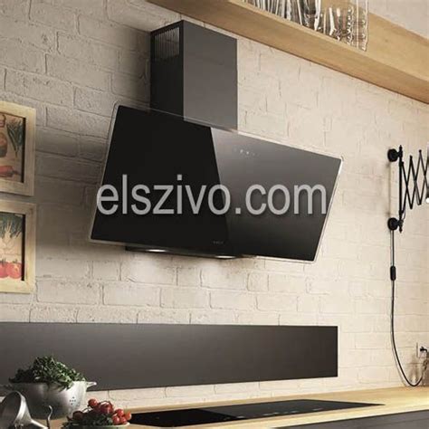 Elica SHIRE BL/A/90 fekete design páraelszívó - Elszívó.com