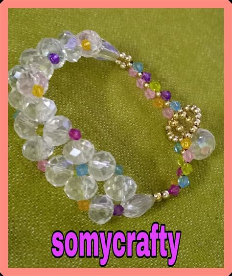 Making Crystal Beads Bracelethow To Make A Braceletbeading Tutorial