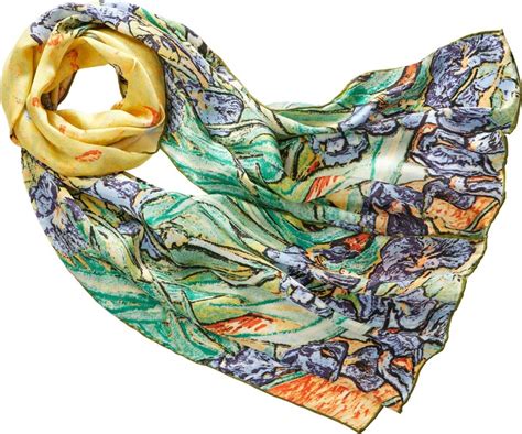 Prettystern Women Long Silk Scarf With Artworks Painting Claude Monet