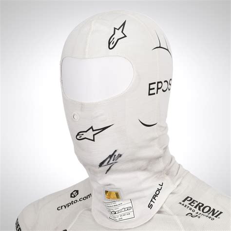 Lance Stroll 2022 Signed Race Used Balaclava Australian GP F1 Authentics