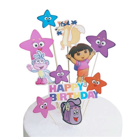 Dora Cake Topper Set