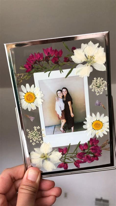 Best Friend Gift Gift For Her Pressed Flower Frame Polaroid Frame