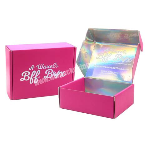 Custom Printing Holographic Shipping Mailer Box Hologram Cardboard