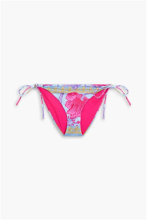 Versace Tief Sitzendes Bikini H Schen Mit Print The Outnet