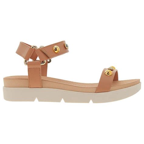 Sandália Papete Feminina Napa Nude Beira Rio Karina Calçados