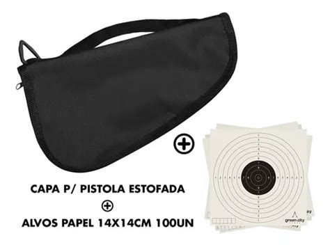 Capa Pistola Airsoft Revólver Co2 Pressão Airgun 100 Alvos à venda em