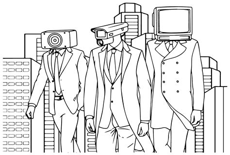 Pin On Cameraman Coloring Pages