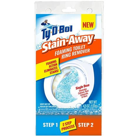 Ty D Bol Stain Away Foaming Toilet Ring Remover 3 Proven To Break Down Stains From Calcium