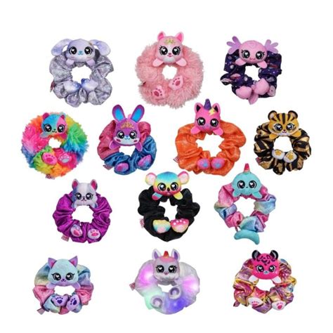 Chouchou à cheveux et mini peluche animal Scrunchmiez