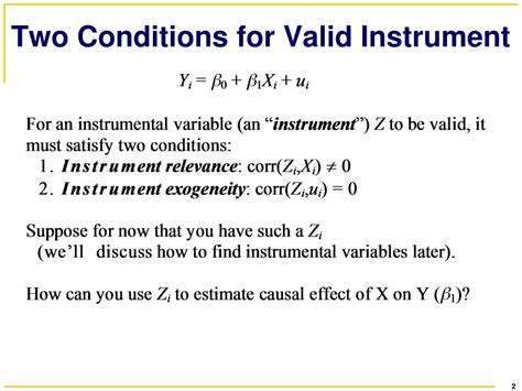 Ppt Instrumental Variables Regression Sw Chapter Powerpoint