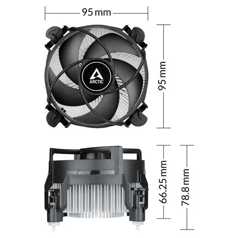 Arctic Alpine 17 CO Compact Intel CPU Cooler 92mm 2700 RPM LGA 1700