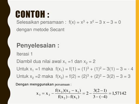 Soal Metode Numerik Dan Penyelesaiannya