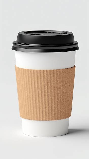 Premium AI Image | A coffee cup with a lid