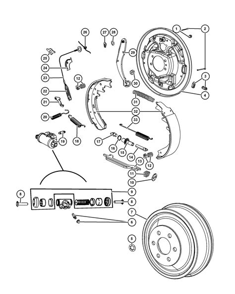 Diagram For Rear Brakes On A 2000 Dodge Ram 1500