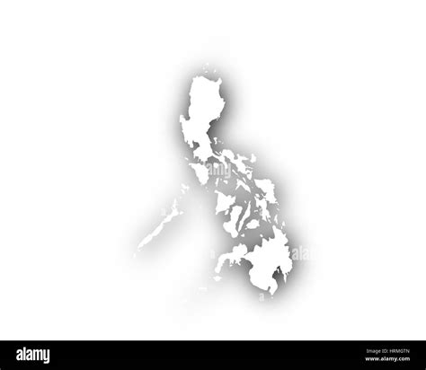 Map Of The Philippines Black And White Stock Photos And Images Alamy