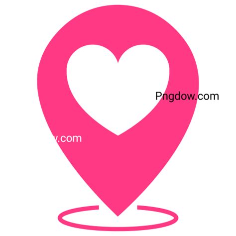 Pink heart location icon - Photo #11798 - Pngdow - Png images and vectors free unlimited download