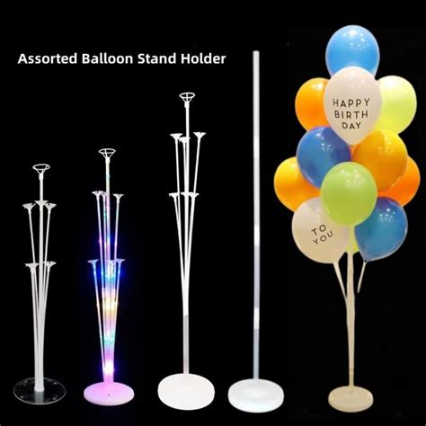 71cm Balloon Stick Stand With Led Light For Table Balloon Holder Long