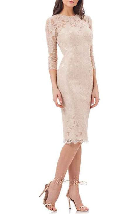 Tadashi Shoji Illusion Yoke Lace Sheath Dress Nordstrom Lace Sheath