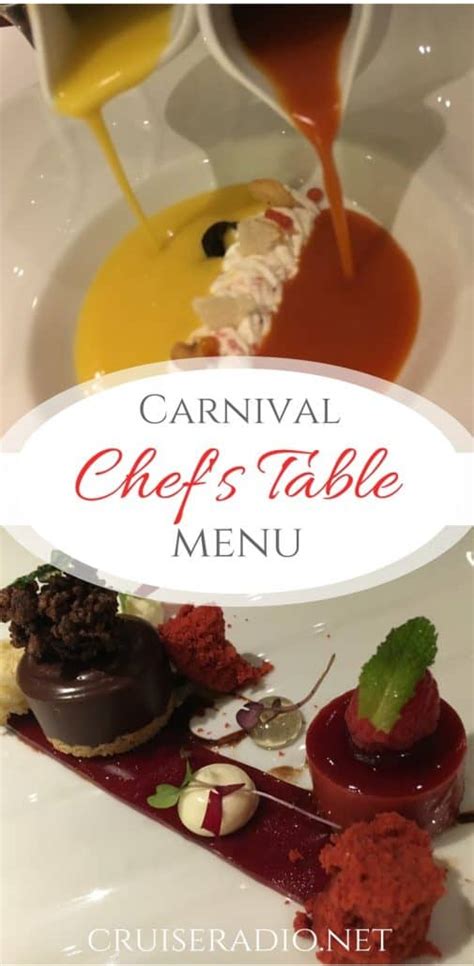 Carnival Mardi Gras Chef'S Table Menu 2024 - Cyb Carmelita