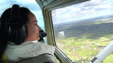 Pov Of Cockpit In Small Private Jet Or Glider Stock Footage Video Of