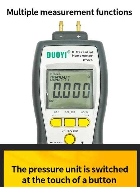 X Dy A Natural Gas Differential Pressure Meter Handheld Portable