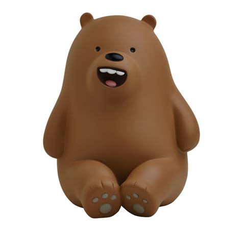 Grizzly We Bare Bears Figurine 14 Cm Original Leblon Delienne