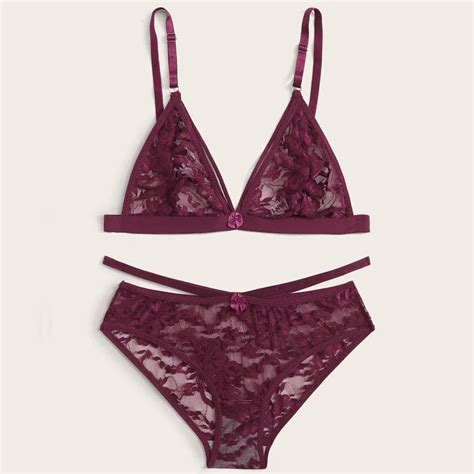 Sexy Lace Lingerie Set With Underwire Bow Decoration Gathered Women Underwear Bra Sets Alibaba