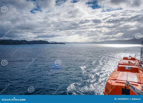 Marlborough Sounds View from a Ferry, New Zealand Stock Image - Image ...