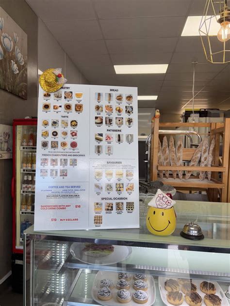 Menu at La France authentic french bakery, Auckland