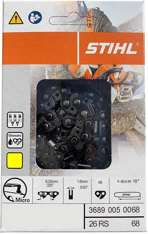 Stihl Chainsaw Chain Rs Inch Drive Links Pitch