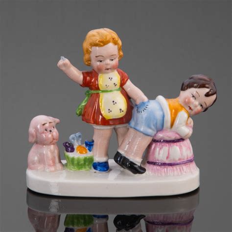 Статуэтка "Заплатка", фарфор, роспись, Германия, 1950-1980 гг ...