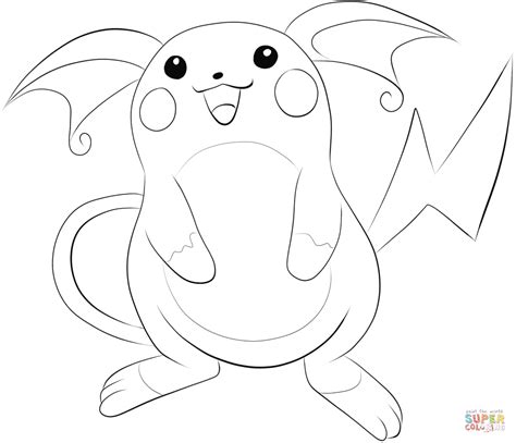 Pokemon Coloring Pages Raichu And Pikachu